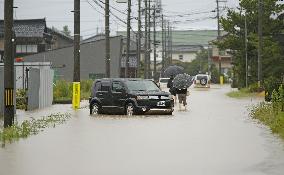 Torrential rain in central Japan