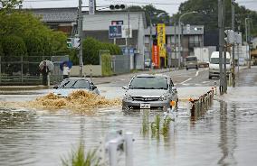 Torrential rain in central Japan
