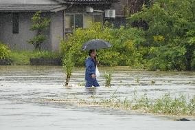 Torrential rain in central Japan
