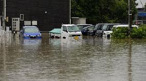 Torrential rain in central Japan