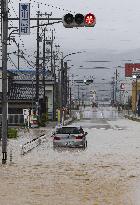 Torrential rain in central Japan
