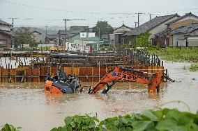 Torrential rain in central Japan