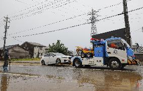 Torrential rain in central Japan