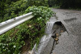 Torrential rain in central Japan