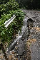 Torrential rain in central Japan