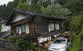 Torrential rain in central Japan