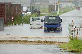 Torrential rain in central Japan