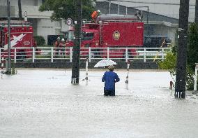 Torrential rain in central Japan