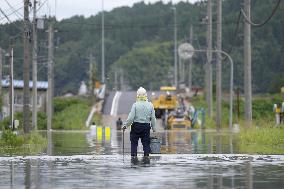 Torrential rain in central Japan
