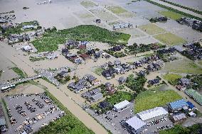 Torrential rain in central Japan