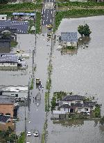 Torrential rain in central Japan