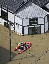 Torrential rain in central Japan