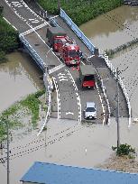 Torrential rain in central Japan