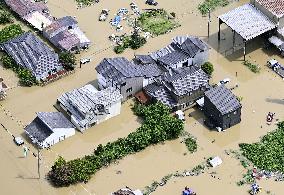 Torrential rain in central Japan