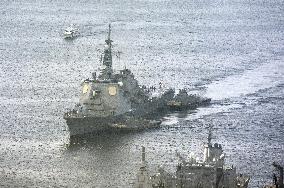 Japan destroyer Chokai returns home