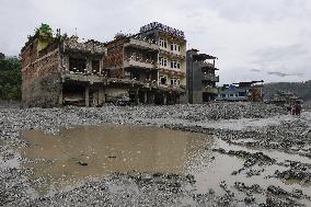 Aftermath of flash floods in Nepal