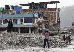 Aftermath of flash floods in Nepal