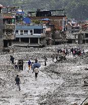 Aftermath of flash floods in Nepal