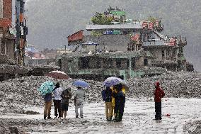 Aftermath of flash floods in Nepal