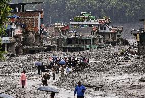 Aftermath of flash floods in Nepal