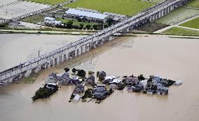 Torrential rain in central Japan