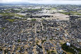 Torrential rain in central Japan