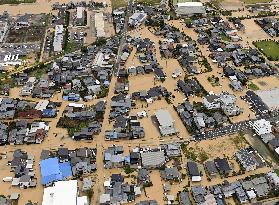 Torrential rain in central Japan