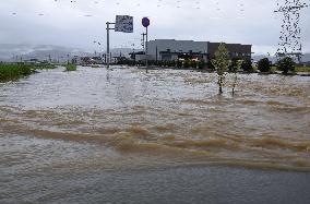 Torrential rain in central Japan