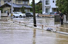 Torrential rain in central Japan