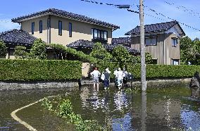 Torrential rain in central Japan