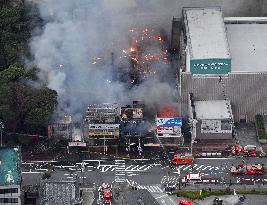 Large fire near Ise Jingu shrine