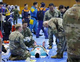 Cross-municipality governments disaster drill