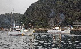 Dolphin hunt season begins in western Japan town