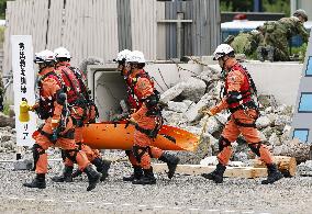 Cross-municipality governments disaster drill