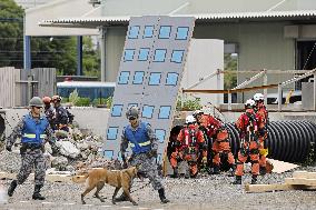 Cross-municipality governments disaster drill