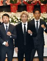 Memorial ceremony for former lightweight world champion Ishimatsu