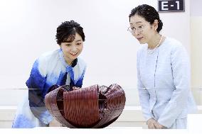 Princess Kako at craft art exhibition