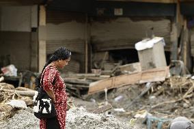 Aftermath of flash floods in Nepal