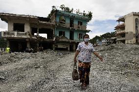 Aftermath of flash floods in Nepal