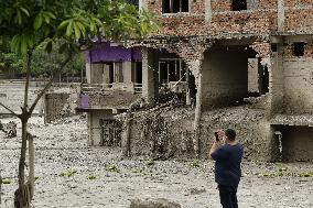 Aftermath of flash floods in Nepal