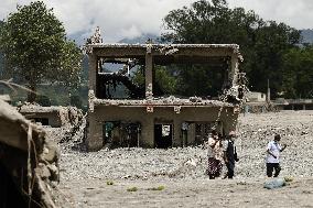 Aftermath of flash floods in Nepal