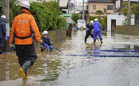 Torrential rain in northeastern Japan