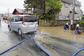 Torrential rain in northeastern Japan