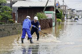 Torrential rain in northeastern Japan