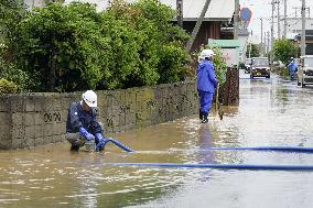 Torrential rain in northeastern Japan
