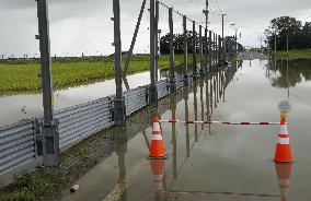 Torrential rain in northeastern Japan