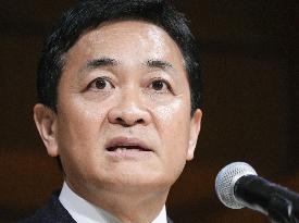 Japan's opposition party incumbent head Tamaki re-elected