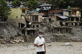 Aftermath of flash floods in Nepal