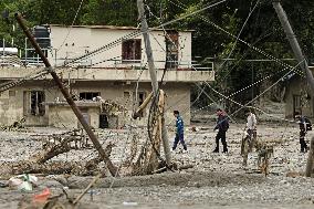 Aftermath of flash floods in Nepal