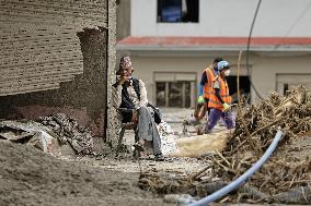Aftermath of flash floods in Nepal
